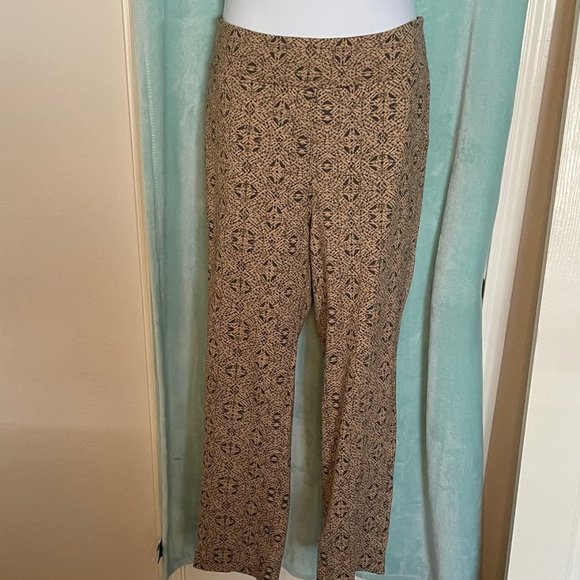 Soft Surroundings Brown & Khaki Pants, Size 1 X - Picture 1 of 5